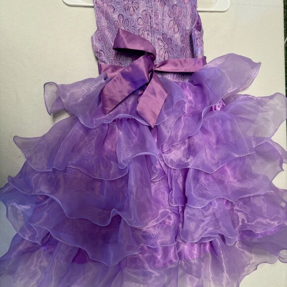 Unk Brand Purple Dress Size 7 Little Girls Formal Party Cosstume - Picture 4 of 8